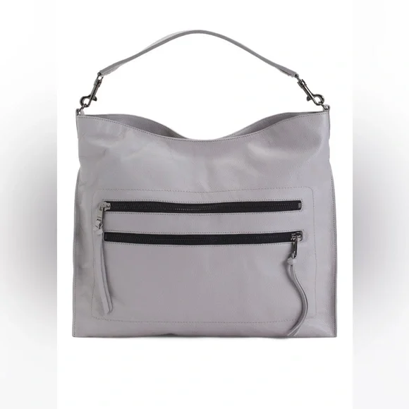 Botkier gray leather CHELSEA CONVERTIBLE HOBO backpack bag $298 NWT BOTKIER LEATHER CHELSEA ZIP CONVERTIBLE HOBO  main image 3